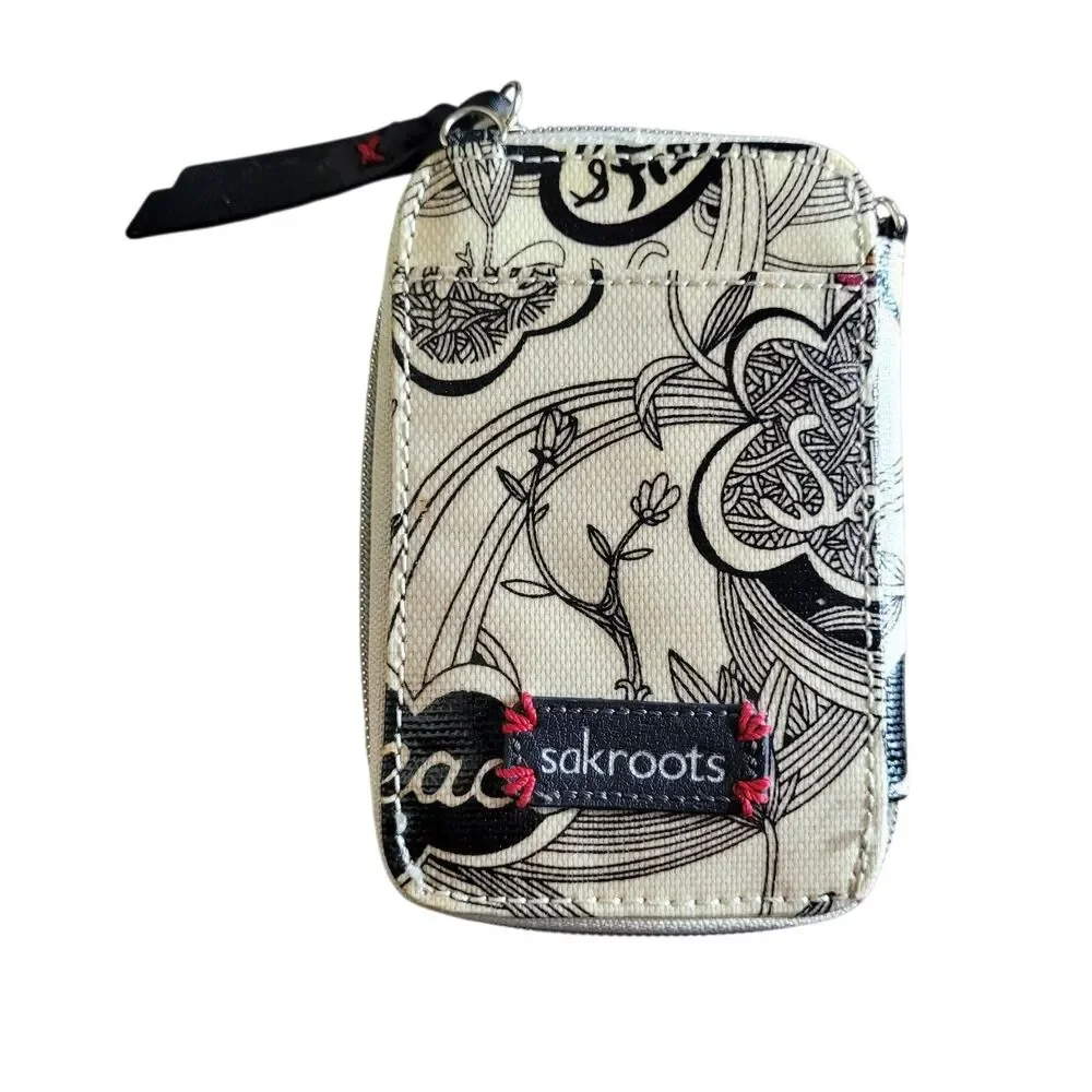 Sakroots Organizer‎ Wallets Set of 2 Colorful Floral Birds Boho Hippie Peace EUC